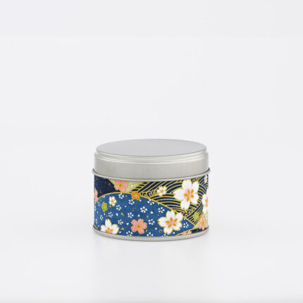 Petite boîte à thé washi chiyogami artisanale française - Mihama