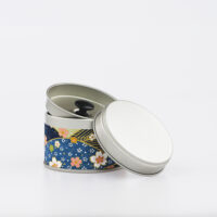 Petite boîte à thé washi chiyogami artisanale française - Mihama