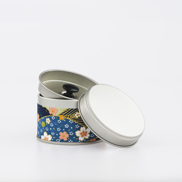 Petite boîte à thé washi chiyogami artisanale française - Mihama
