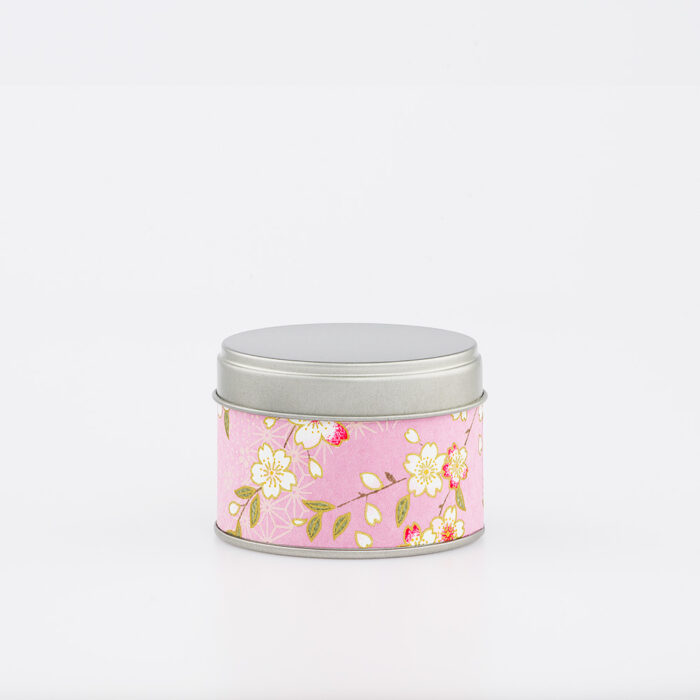 Petite boîte à thé washi chiyogami artisanale française - Nakaicho