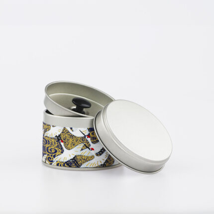 Petite boîte à thé washi chiyogami artisanale française - Norisuke