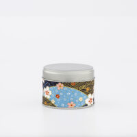 Piccola scatola da tè washi chiyogami francese fatta a mano - Okazaki