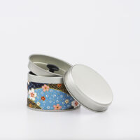Piccola scatola da tè washi chiyogami francese fatta a mano - Okazaki