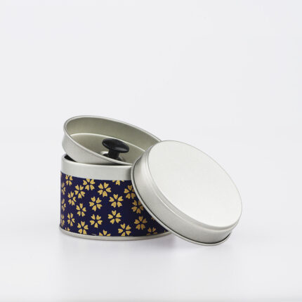 Petite boîte à thé washi chiyogami artisanale française - Okusa