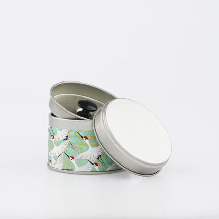 Petite boîte à thé washi chiyogami artisanale française - Rengo