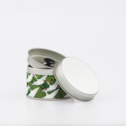 Petite boîte à thé washi chiyogami artisanale française - Seicho