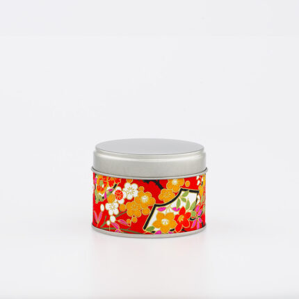 Kleine französische handgefertigte Washi-Chiyogami-Teedose - Shirako