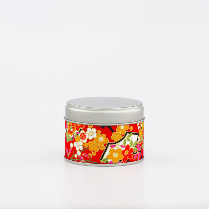 Kleine französische handgefertigte Washi-Chiyogami-Teedose - Shirako