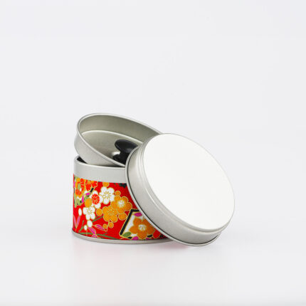 Kleine französische handgefertigte Washi-Chiyogami-Teedose - Shirako