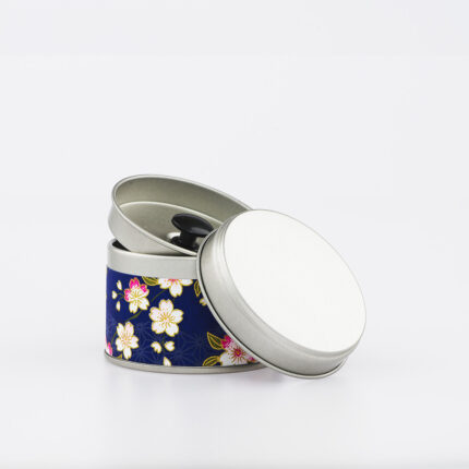 Petite boîte à thé washi chiyogami artisanale française - Soshino