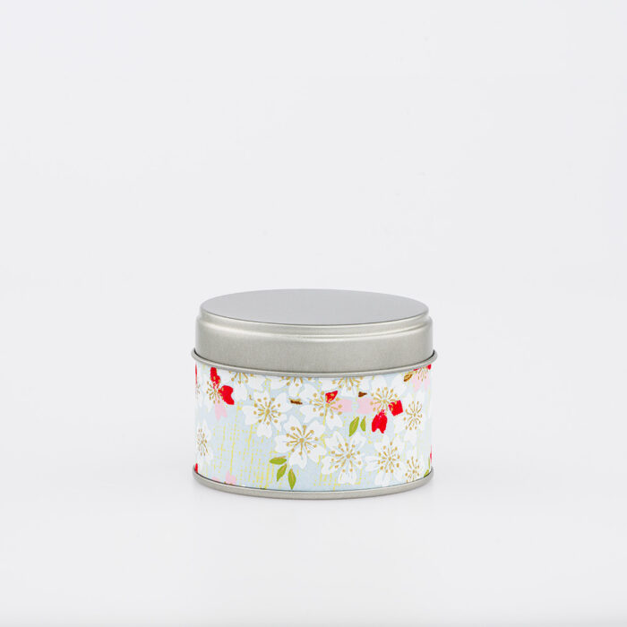 Kleine französische handgefertigte Washi-Chiyogami-Teedose - Yanai
