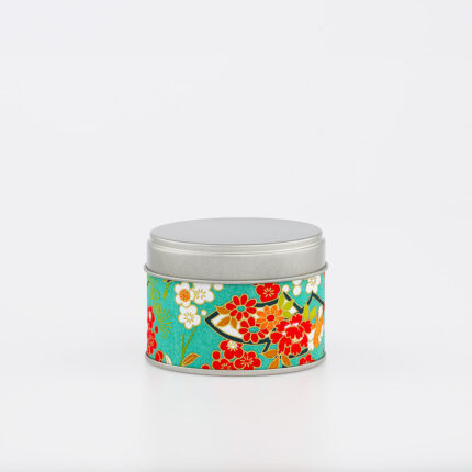 Petite boîte à thé washi chiyogami artisanale française - Yatsumi