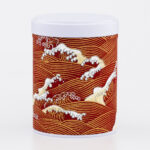 Scatola da tè impilabile washi chiyogami fatta a mano in Francia - Gobo