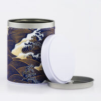 Französische handgemachte Washi Chiyogami stapelbare Teedose – Kurotaki