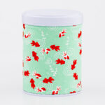 Caja de té apilable con washi chiyogami, hecha a mano en Francia - Sakana