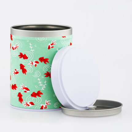 Boîte à thé empilable washi chiyogami artisanale française - Sakana