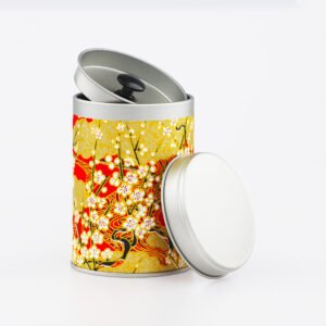 Petite boîte à thé washi chiyogami artisanale française - Hisawa