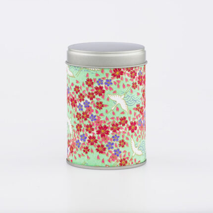 Petite boîte à thé washi chiyogami artisanale française - Shimoze