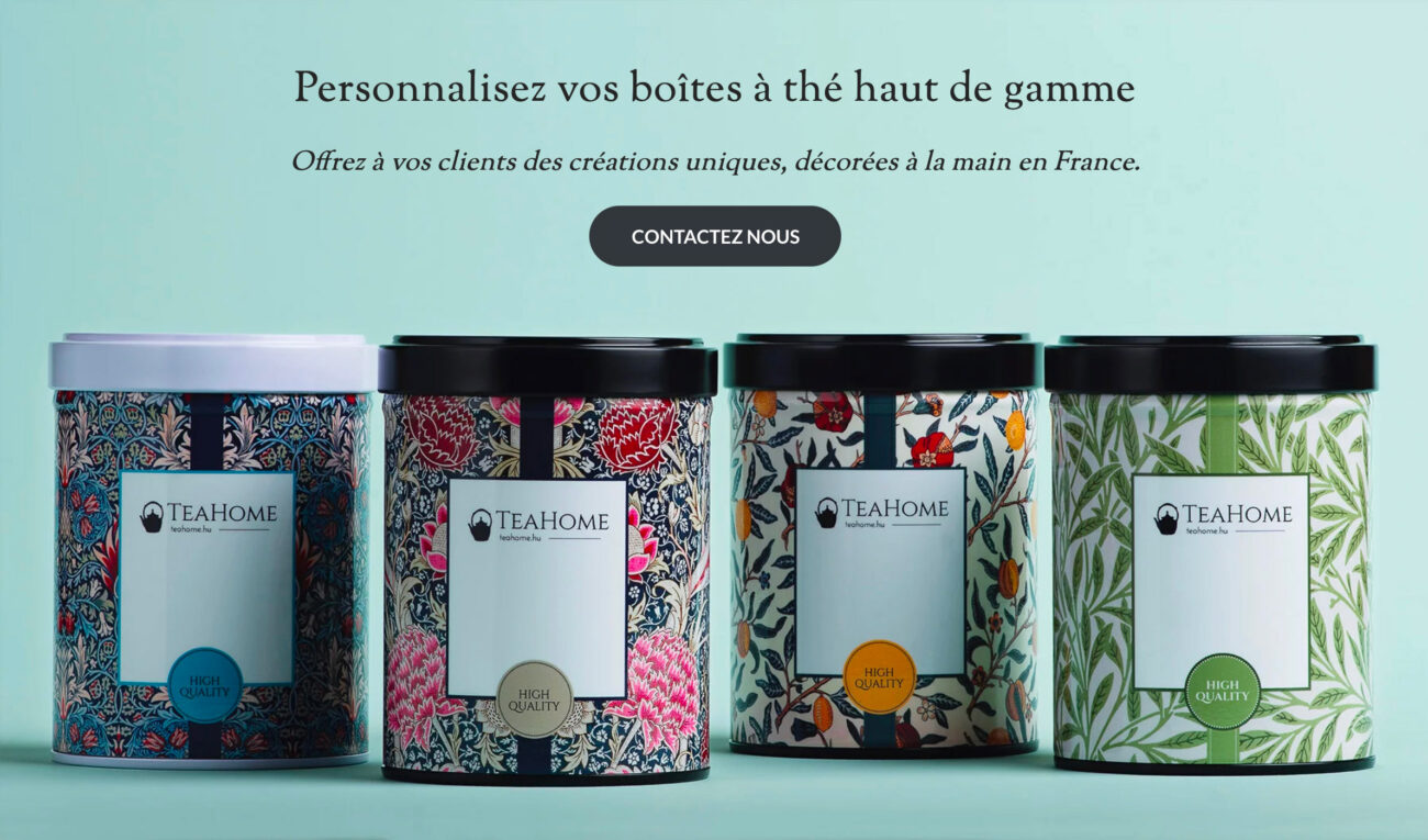 Personnaliser vos boîtes à thé haut de gamme !