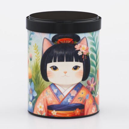 Boîte à thé illustrée Umeko