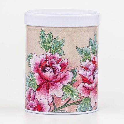 Réédition Boîte à thé Pivoines