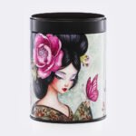 Boîte à thé illustrée empilable Harumi
