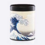 Boîte à thé illustrée empilable Hokusai
