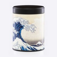 Boîte à thé illustrée empilable Hokusai