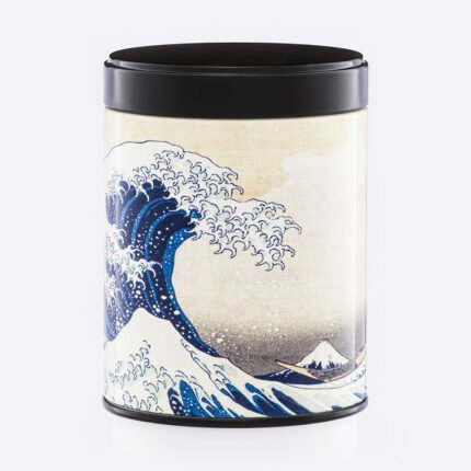 Boîte à thé illustrée empilable Hokusai