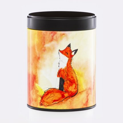 Boîte à thé illustrée empilable Renard do'r