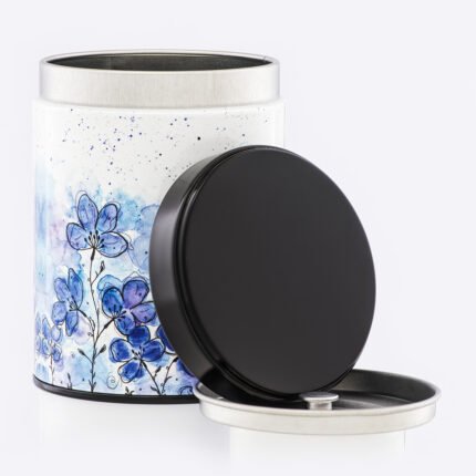 Boîte à thé illustrée empilable Souffle floral