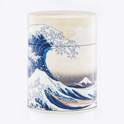 Boîte à thé illustrée Hokusai