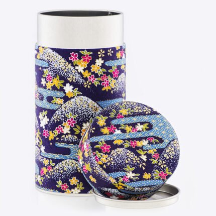 Grande boîte à thé washi 150g Akaibe