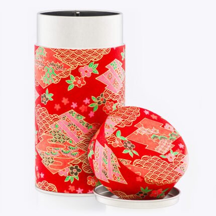 Grande boîte à thé washi 150g Konno